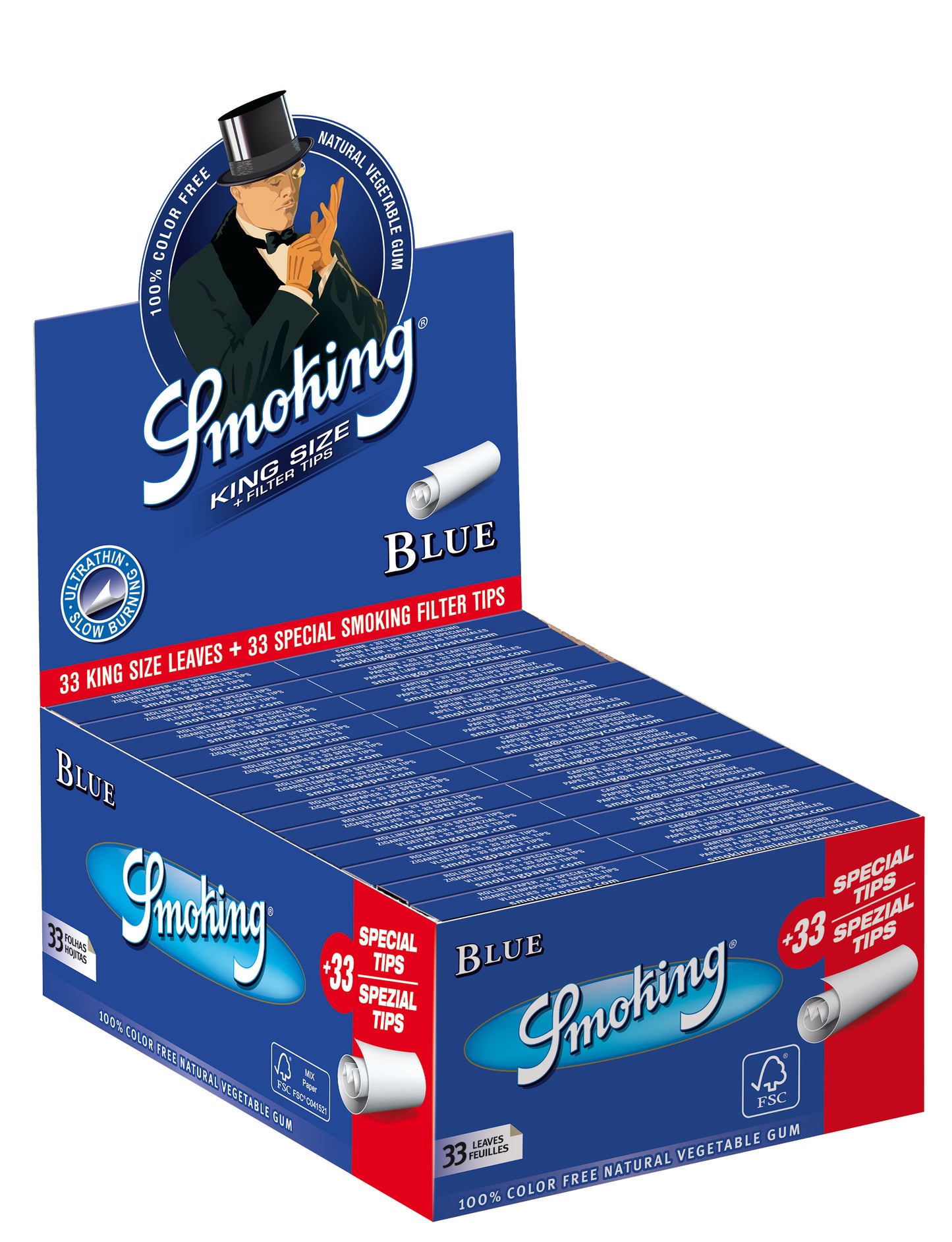SMOKING KING SIZE BLUE + FILTER