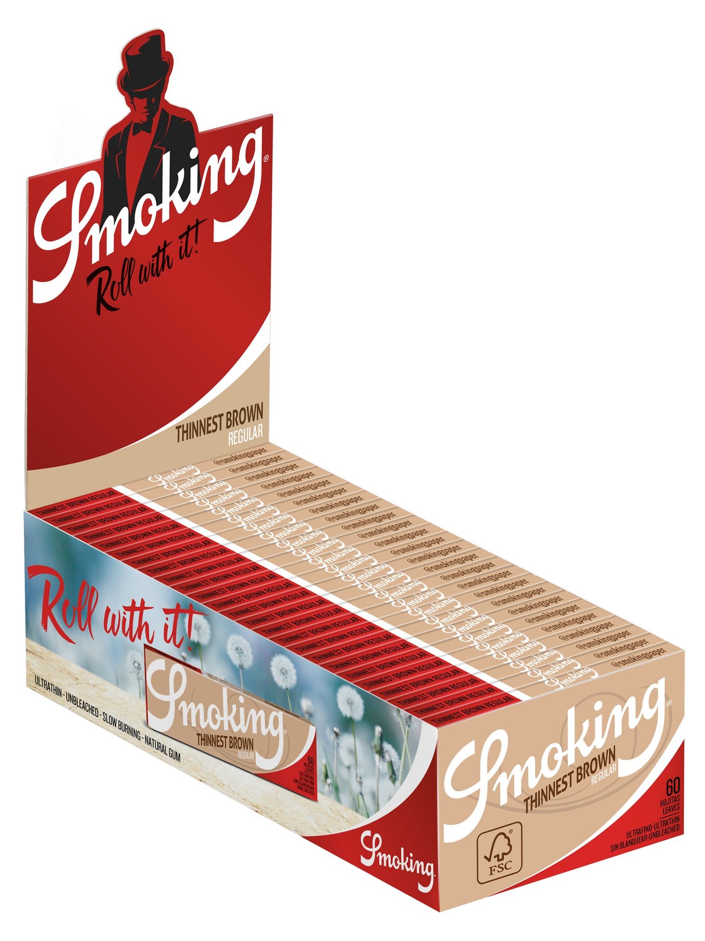 SMOKING REGULAR THINNEST BROWN