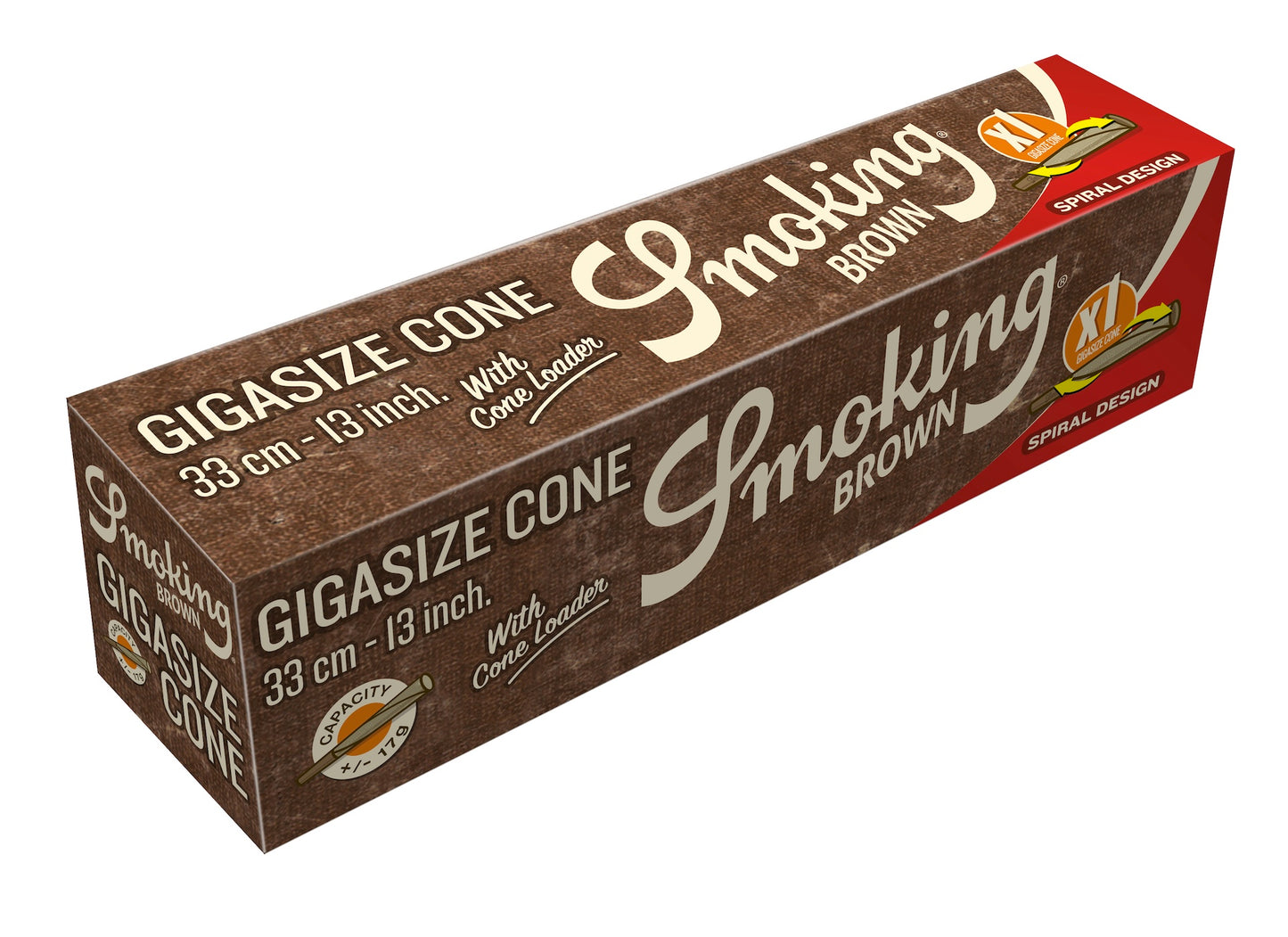 SMOKING CONES 1 STK GIGA SIZE BROWN