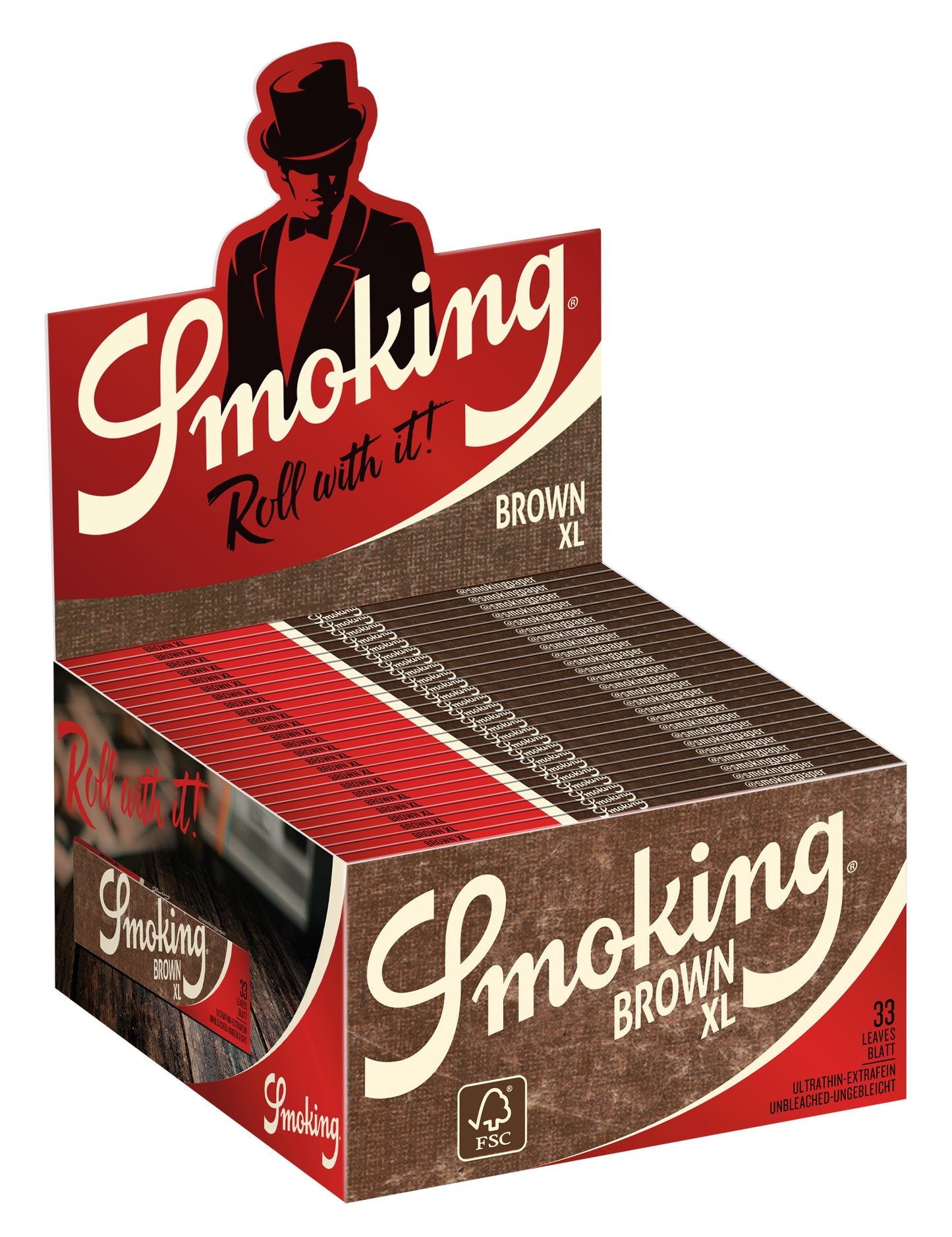 SMOKING KING SIZE XL BROWN