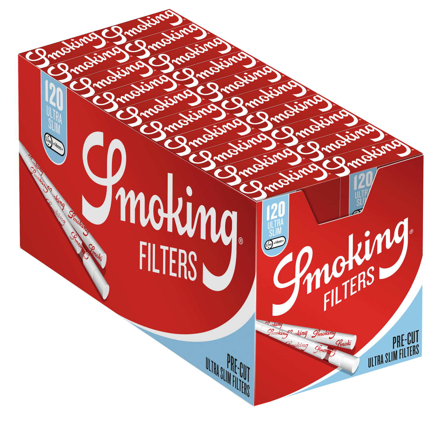 SMOKING PRE-CUT FILTERS, ULTRA SLIM