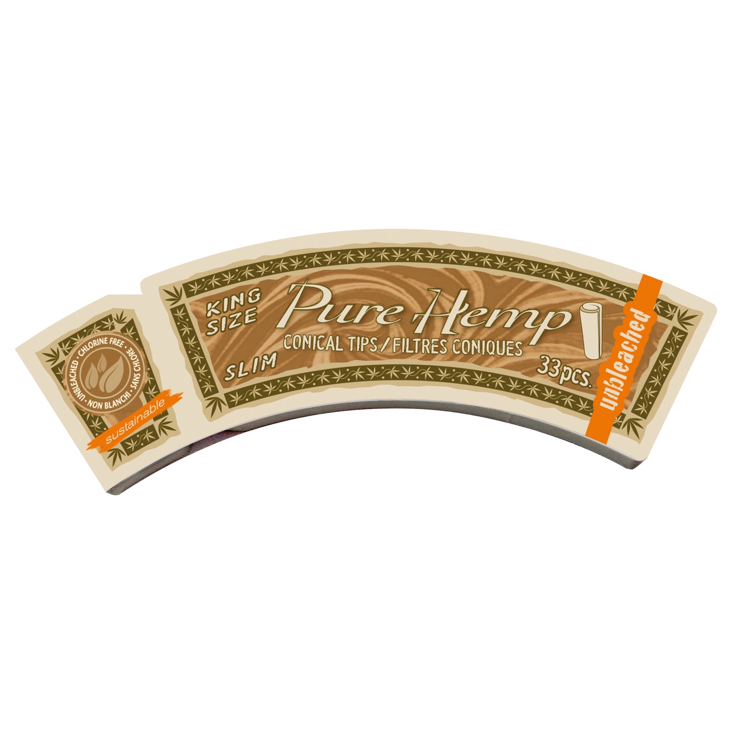 PURE HEMP CONICAL TIPS, UNBLEACHED