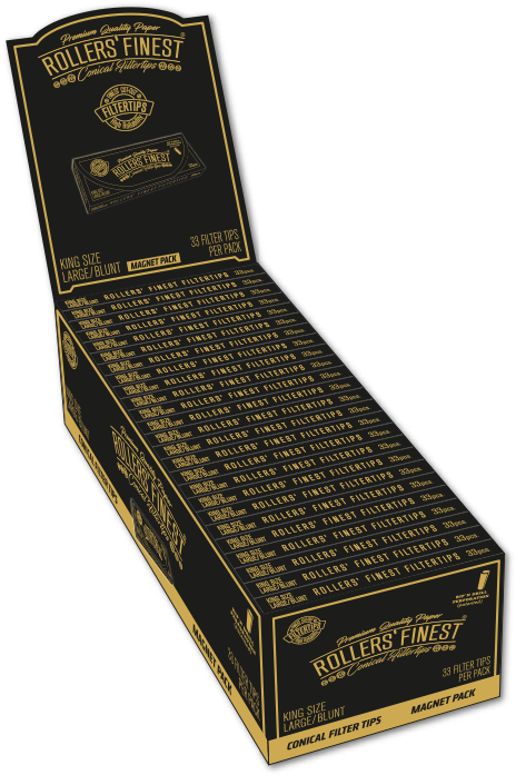 ROLLERS' FINEST FILTERTIPS, KING SIZE LARGE BOOKLET - MAGNET PACK