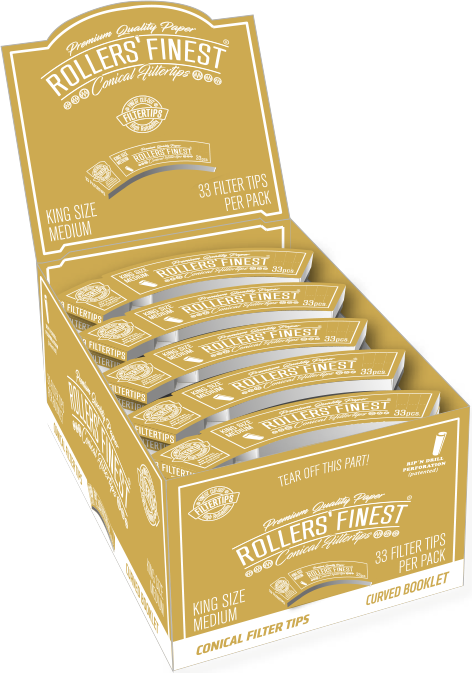 ROLLERS' FINEST FILTERTIPS, KING SIZE MEDIUM BOOKLET