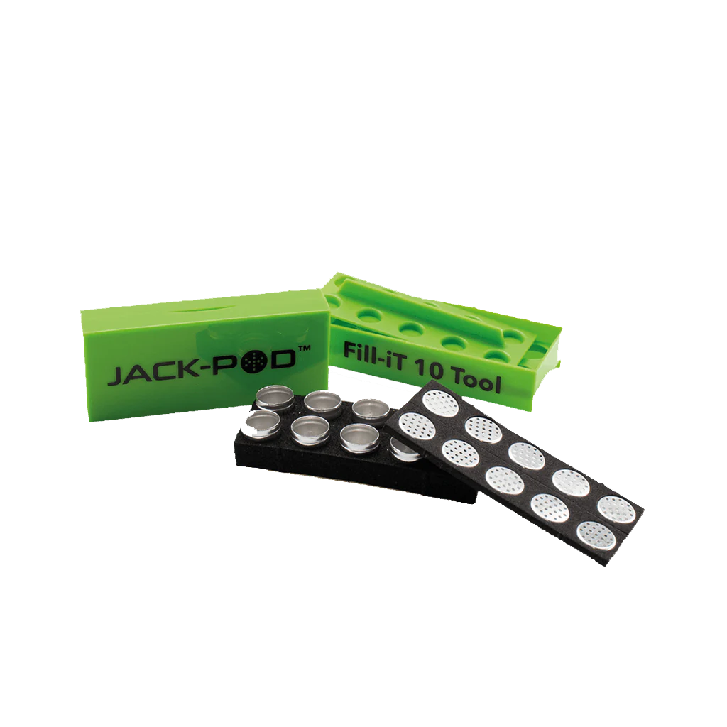 JACK-POD FILL-IT TOOL AND STASHBOX INKL. 10 JACK-PODS
