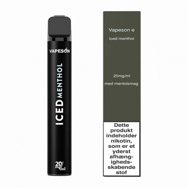 VAPESON 2ML E DISPOSABLE ICED MENTHOL 20MG/ML
