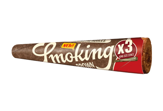 SMOKING CONES 3 STK, TUBEPACK BROWN
