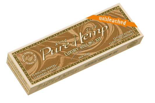 PURE HEMP UNBLEACHED KING SIZE LUXURY PACK